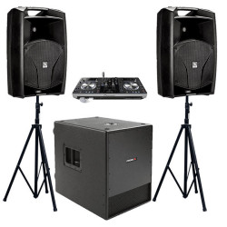 Pack location 2x enceintes 600W + 1x Caisson 700W + Système DJ Régie Contrôleur MIDI XDJ-R1 - Pioneer DJ