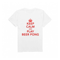 Tshirt Keep Calm And Play Beer Pong - Original CUP
