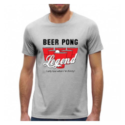 Tshirt Beer Pong Legend Gris - Original CUP