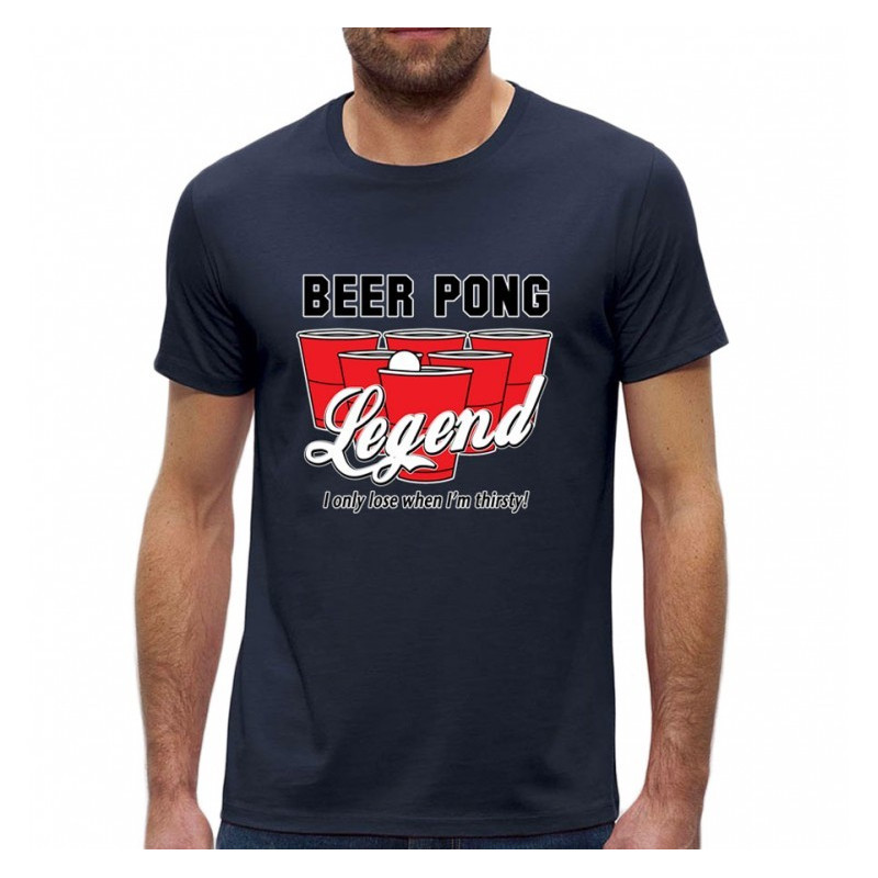 Tshirt Beer Pong Legend Navy - Original CUP