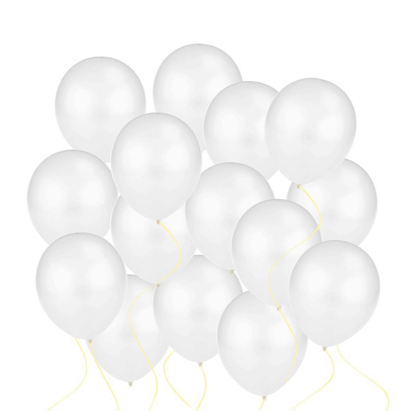Ballons nacrés blancs x100 12 pouces