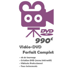 Prestation Vidéo  DVD - Forfait Complet