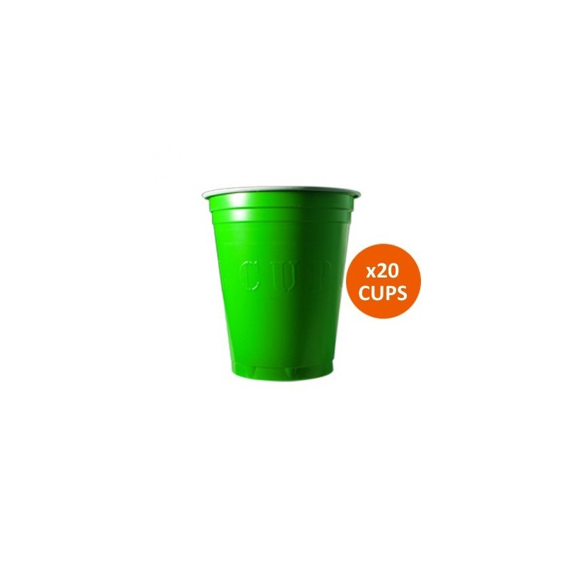 Gobelets Vert Fluo 53cl. x 20 - Original CUP