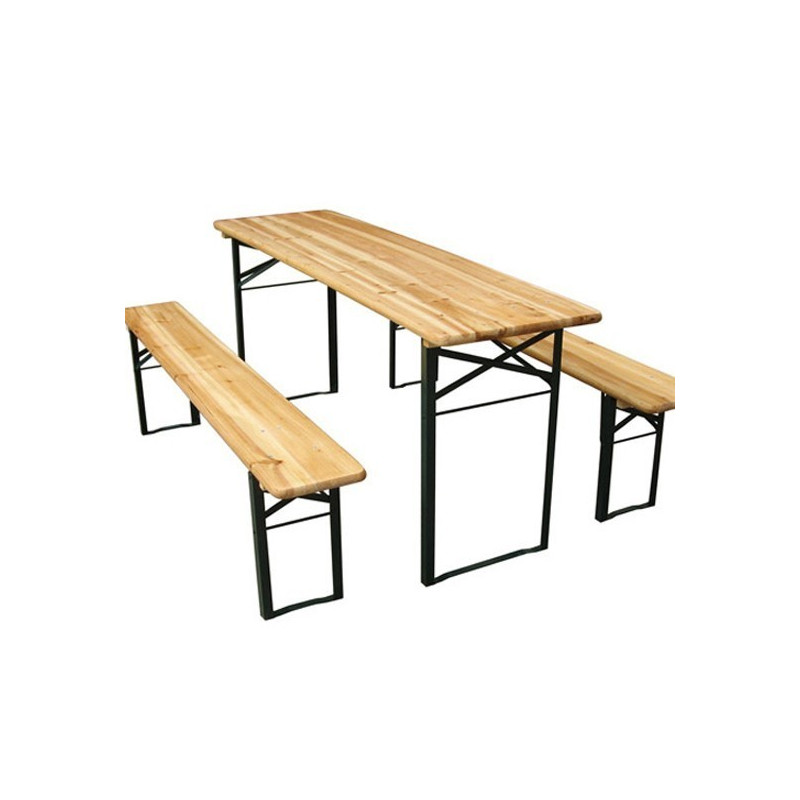 Table pliante avec bancs B-12