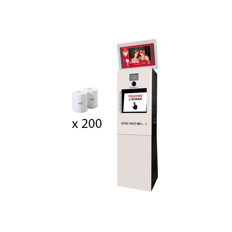 Location Borne à Selfie - Photobooth - Photomaton - Robotphoto Easycom - Clic Emotion - 200 Impressions
