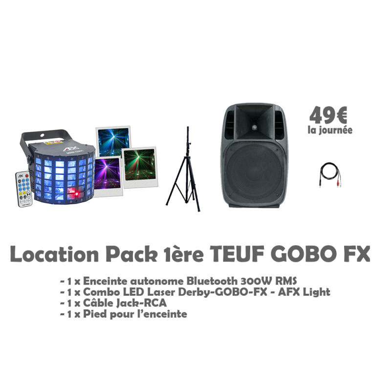 Pack 1ère TEUF GOBO FX - Location