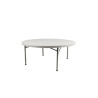 Location Table Ronde : (Ø 150 cm) -   plastique 8 places