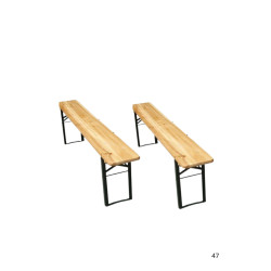 Location 2 x Bancs pliants 220 cm