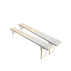 Location 2 x Bancs pliants...