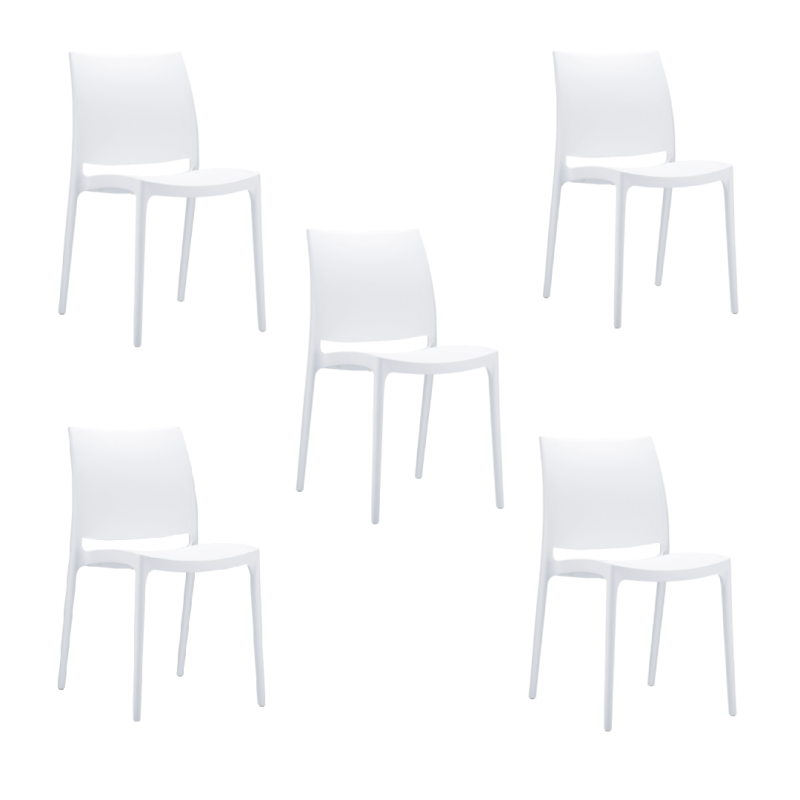 location chaise empilable NOVA blanche Chalon-sur-Saône