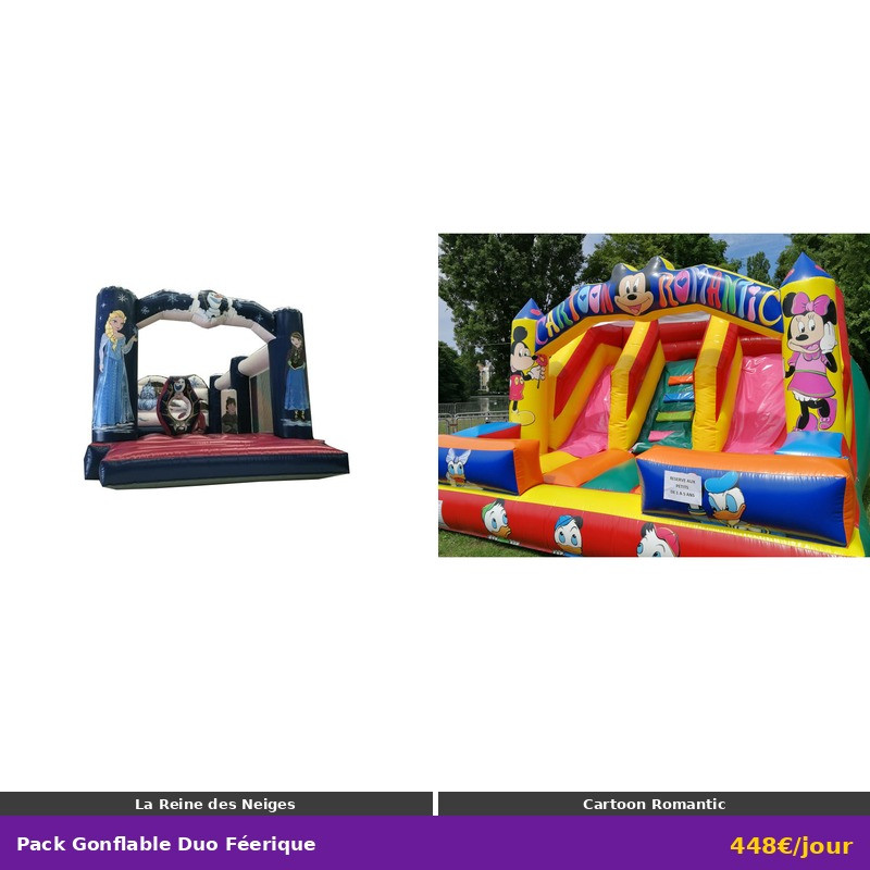 PACK GONFLABLE DUO FÉERIQUE - Location Structures Gonflables