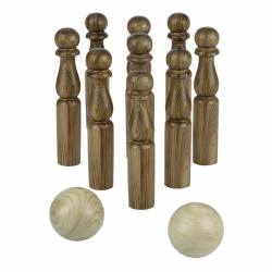 Jeu de quilles en bois en location pour animation de jardin